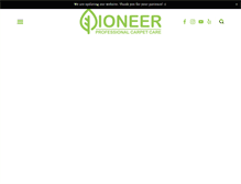 Tablet Screenshot of pioneercarpetcare.com